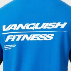 Vanquish Speed Cobalt Blue Oversized T Shirt -Vanquish Fitness MensSpeedPrint 1012