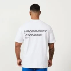 Vanquish Speed White Oversized T Shirt 8 Vanquish Speed White Oversized T Shirt -Vanquish Fitness MensSpeedPrint 1033