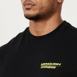 Vanquish Speed Black Oversized Sleeveless T Shirt 9 Vanquish Speed Black Oversized Sleeveless T Shirt -Vanquish Fitness MensSpeedPrint 1088