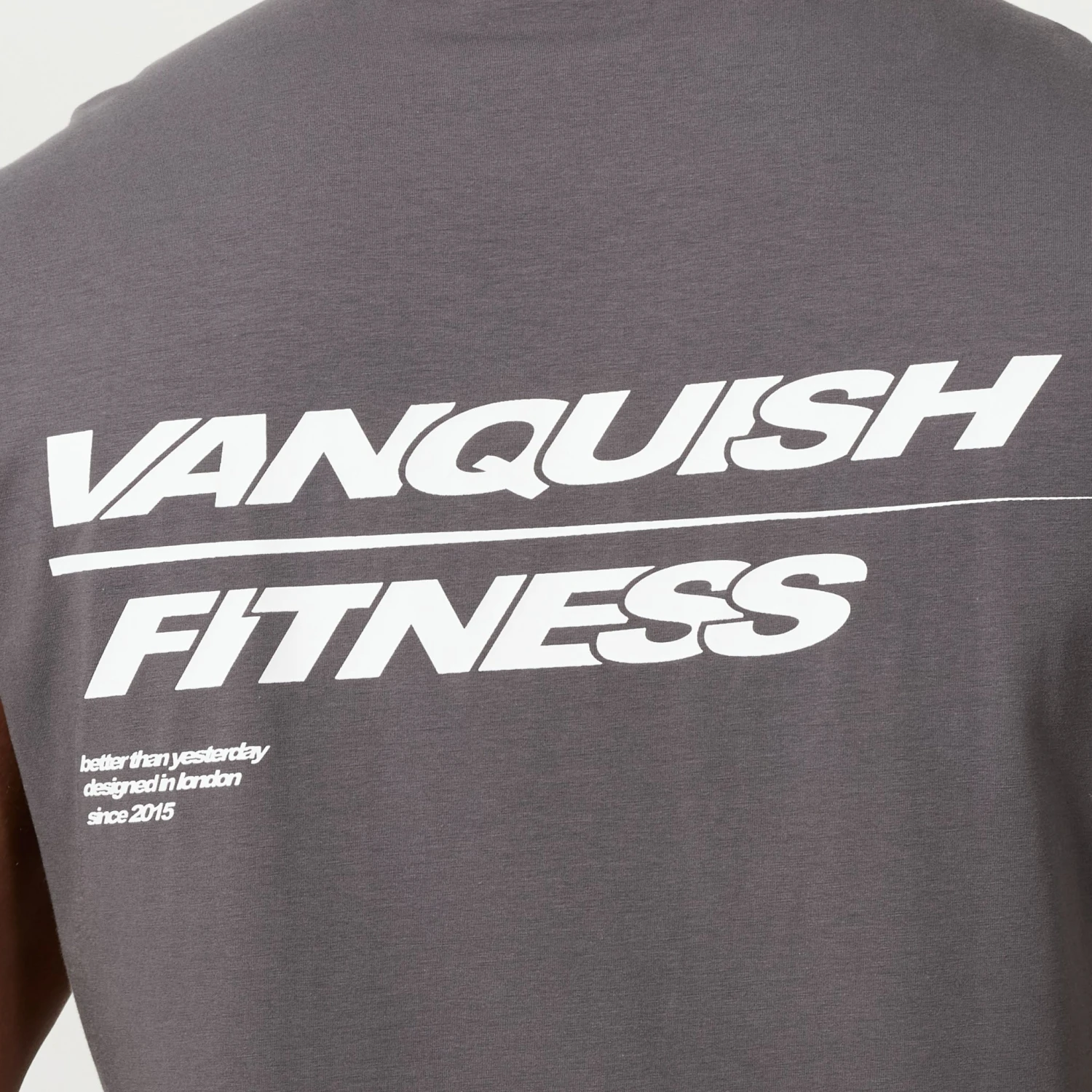 Vanquish Speed Charcoal Grey Oversized Sleeveless T Shirt 5 Vanquish Speed Charcoal Grey Oversized Sleeveless T Shirt - Image 3