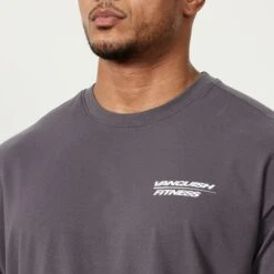 Vanquish Speed Charcoal Grey Oversized T Shirt 9 Vanquish Speed Charcoal Grey Oversized T Shirt -Vanquish Fitness MensSpeedPrint 962