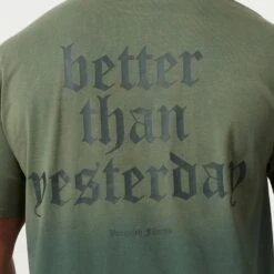 Vanquish Sun-faded Green Oversized T Shirt -Vanquish Fitness MensSunBleached 544