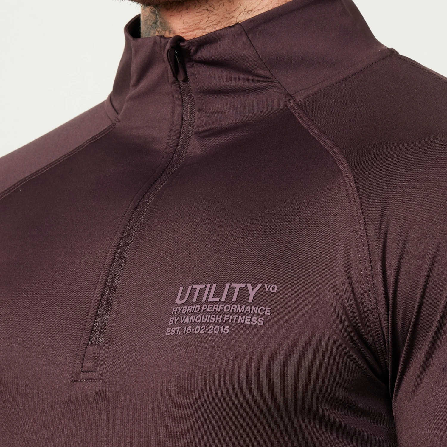 Vanquish Utility Plum 1/4 Zip Training Top 4 Vanquish Utility Plum 1/4 Zip Training Top - Image 2