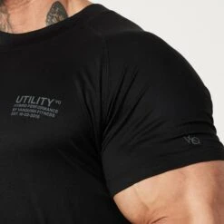 Vanquish Utility Black T Shirt -Vanquish Fitness MensUtility 620