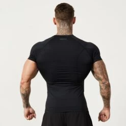 Vanquish Utility Black Short Sleeve Base Layer Top 10 Vanquish Utility Black Short Sleeve Base Layer Top -Vanquish Fitness MensUtility 672