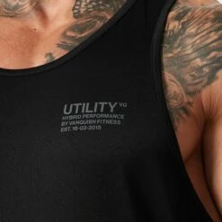 Vanquish Utility Black Tank -Vanquish Fitness MensUtility 753