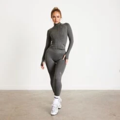 Vanquish Elevate Seamless Dark Olive Zip Front Jacket 10 Vanquish Elevate Seamless Dark Olive Zip Front Jacket -Vanquish Fitness OUqN065V