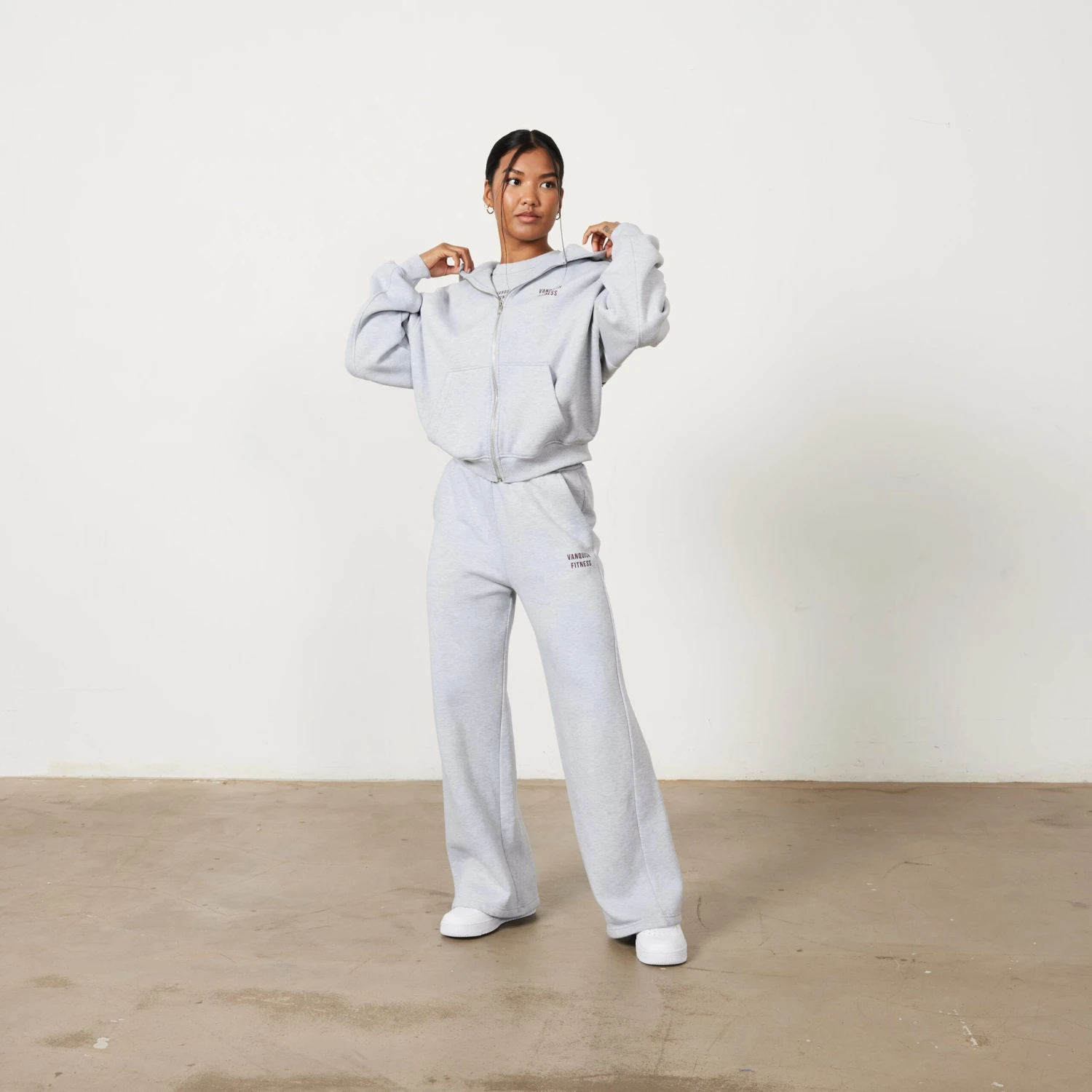 Vanquish Oat Marl Rejuvenate Full Zip Oversized Hoodie 7 Vanquish Oat Marl Rejuvenate Full Zip Oversized Hoodie - Image 5