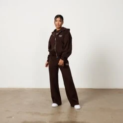 Vanquish Chestnut Brown Rejuvenate Full Zip Oversized Hoodie -Vanquish Fitness Rejuvenate 1742