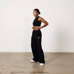 Vanquish Jet Black Rejuvenate Cropped Tank Top -Vanquish Fitness Rejuvenate 1807