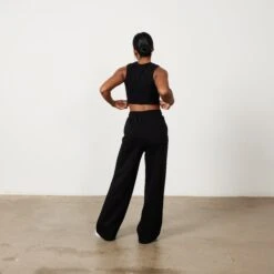 Vanquish Jet Black Rejuvenate Cropped Tank Top -Vanquish Fitness Rejuvenate 1824