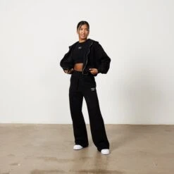 Vanquish Jet Black Rejuvenate Full Zip Oversized Hoodie -Vanquish Fitness Rejuvenate 1830