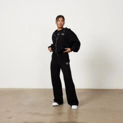 Vanquish Jet Black Rejuvenate Full Zip Oversized Hoodie -Vanquish Fitness Rejuvenate 1850