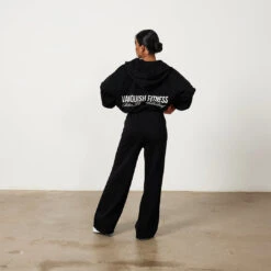 Vanquish Jet Black Rejuvenate Full Zip Oversized Hoodie -Vanquish Fitness Rejuvenate 0000 Rejuvenate 1872