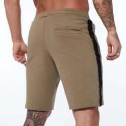 Vanquish Strike Khaki Shorts -Vanquish Fitness Strike BlackonKhaki 0026 060