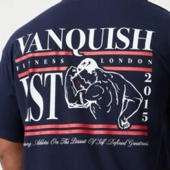 Vanquish TSP Navy Blue Muscle Oversized T Shirt -Vanquish Fitness TSP 165
