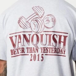 Vanquish TSP Light Grey Western Oversized T Shirt -Vanquish Fitness TSP14 221