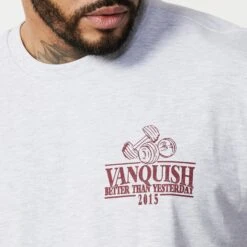 Vanquish TSP Light Grey Western Oversized T Shirt -Vanquish Fitness TSP14 230