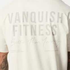 Vanquish TSP Vintage White Consistency Oversized T Shirt -Vanquish Fitness TSP14 38