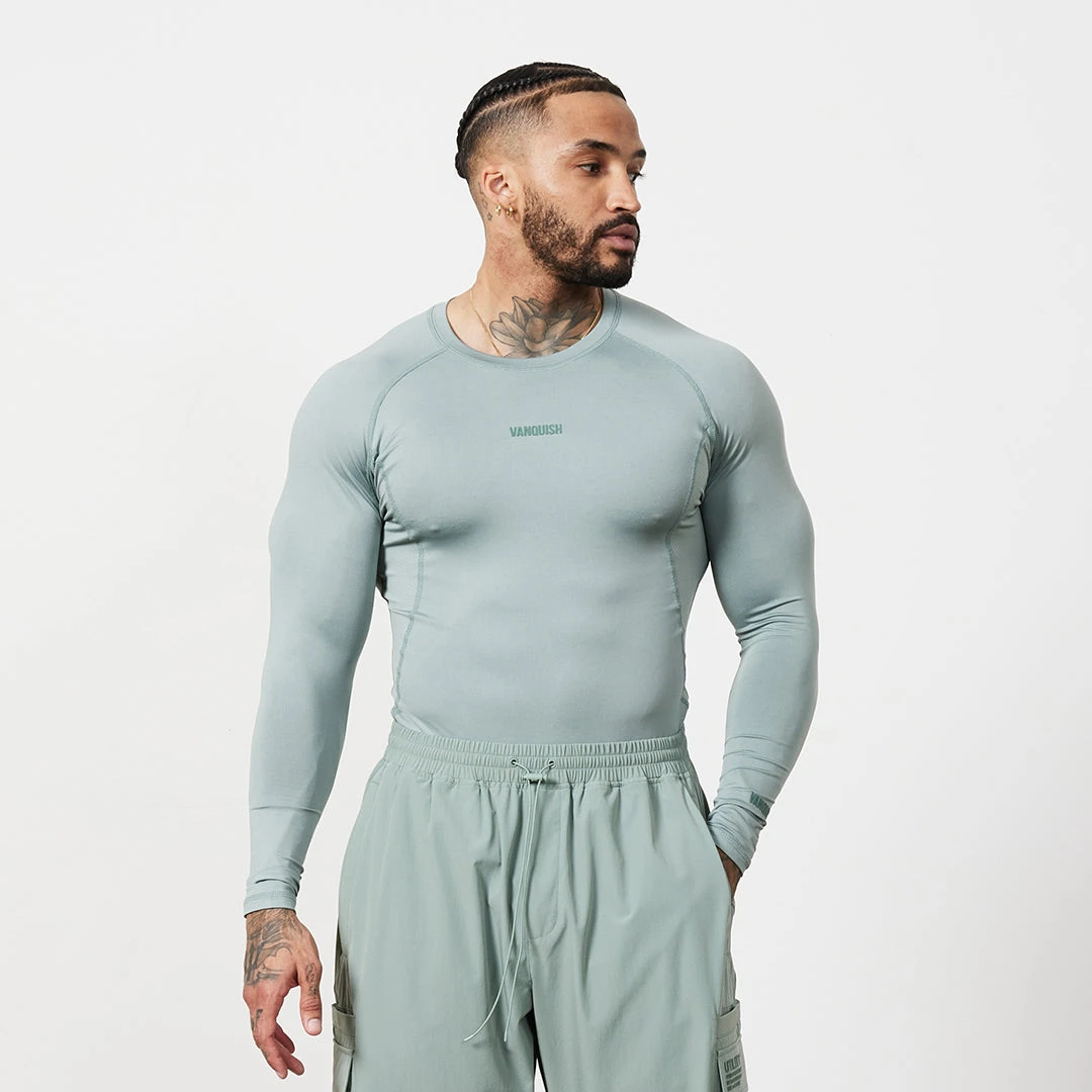 Vanquish Utility Frost Green Long Sleeve Base Layer Top 3 Vanquish Utility Frost Green Long Sleeve Base Layer Top