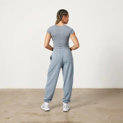 Vanquish Restore Slate Grey Ribbed Cap Sleeve T Shirt 9 Vanquish Restore Slate Grey Ribbed Cap Sleeve T Shirt -Vanquish Fitness Untitled 1 0000 LadiesSweats 405