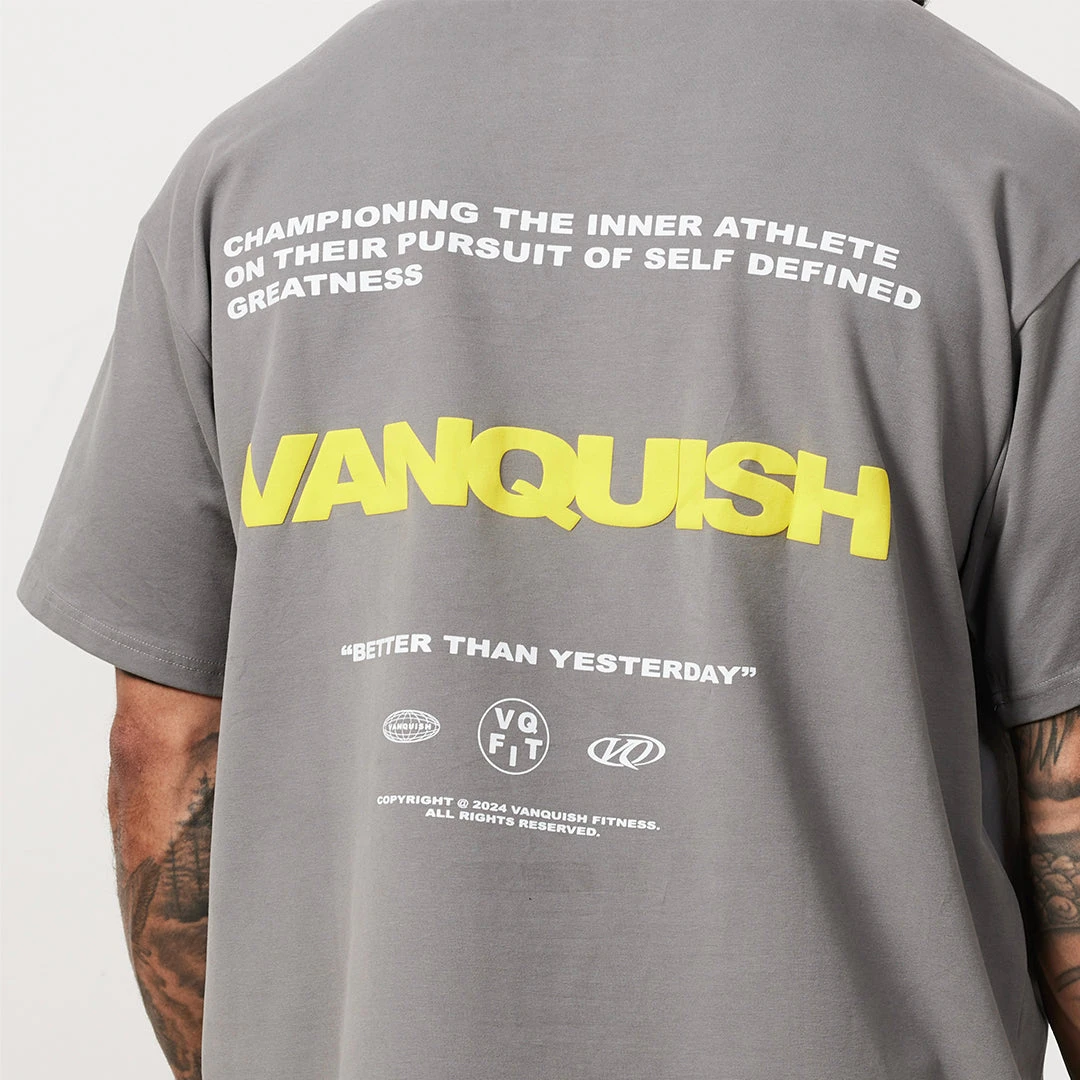 Vanquish TSP Charcoal Grey Champion Oversized T Shirt 5 Vanquish TSP Charcoal Grey Champion Oversized T Shirt - Image 3