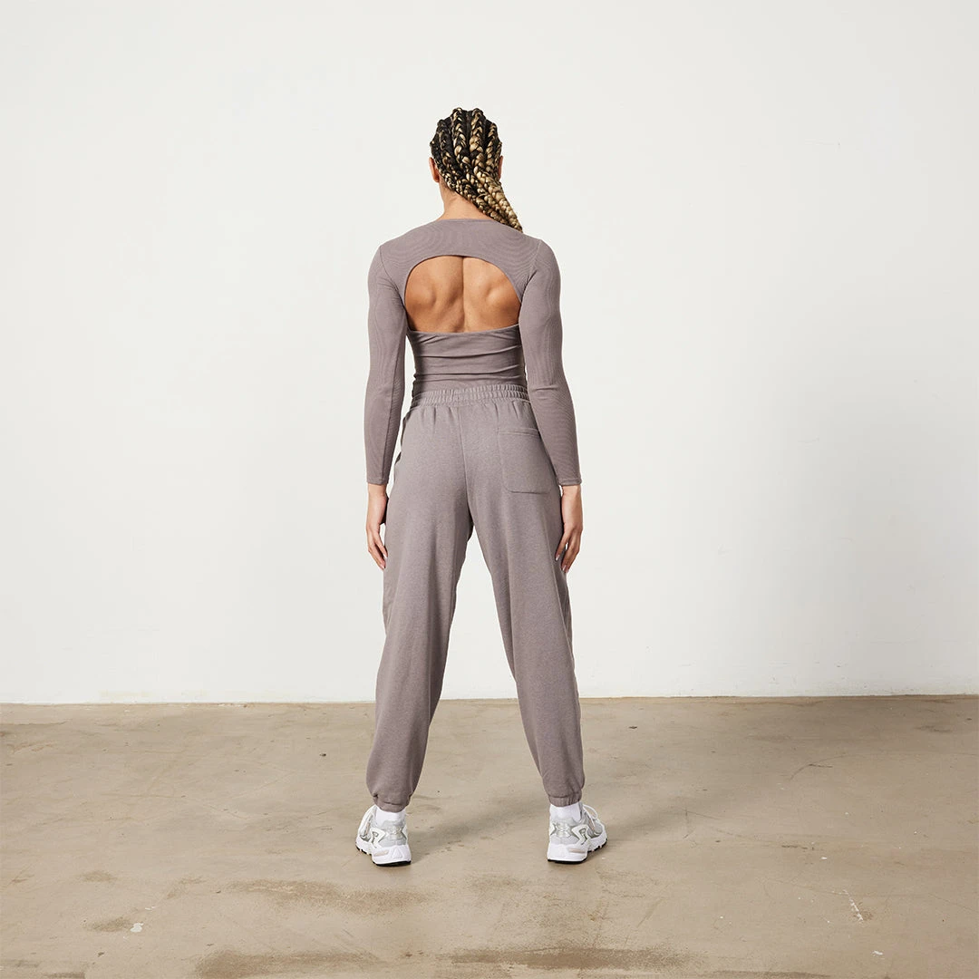 Vanquish Restore Cinder Brown Long Sleeve Ribbed Bodysuit 6 Vanquish Restore Cinder Brown Long Sleeve Ribbed Bodysuit - Image 4