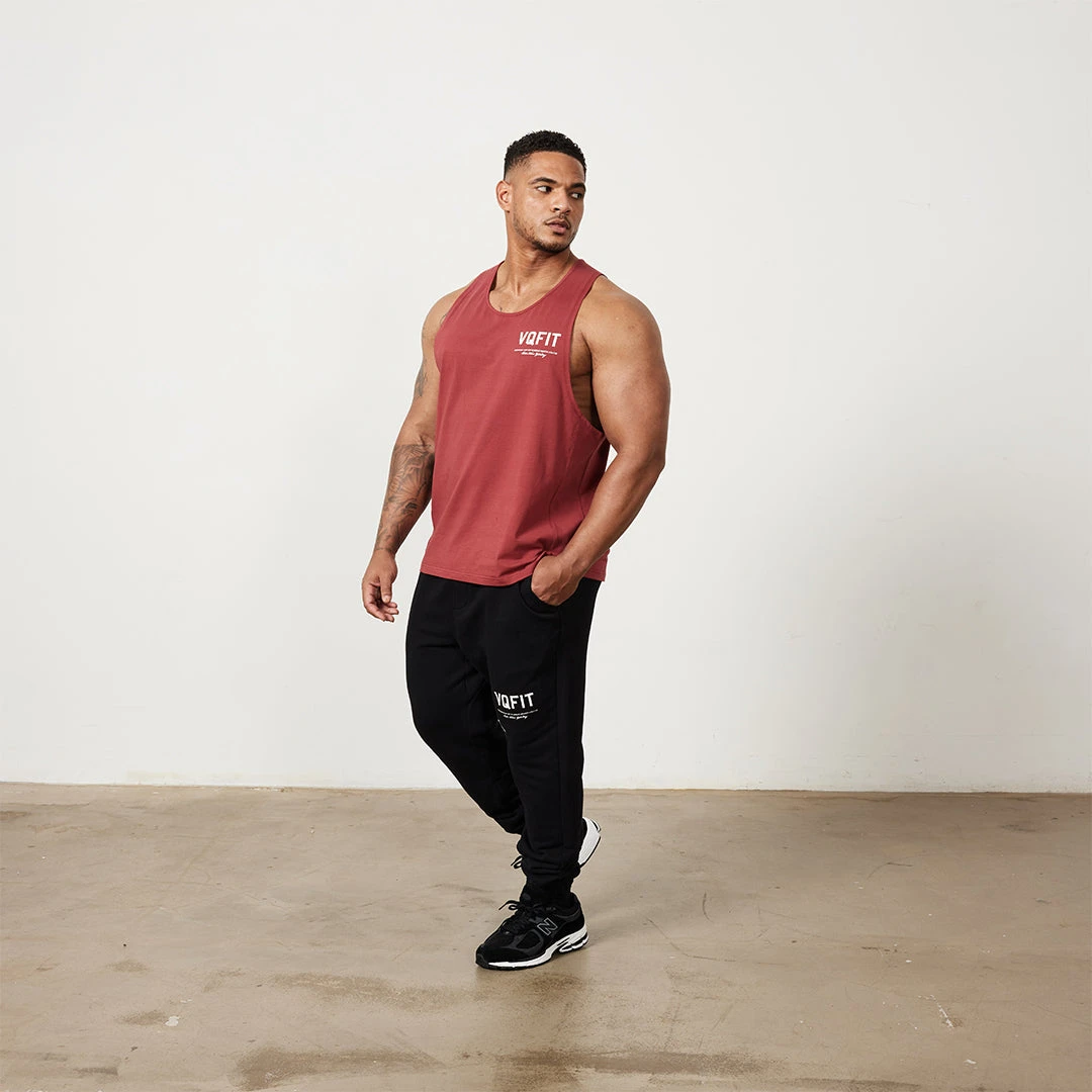 Vanquish VQFIT Distressed Print Brick Red Tank 7 Vanquish VQFIT Distressed Print Brick Red Tank - Image 5