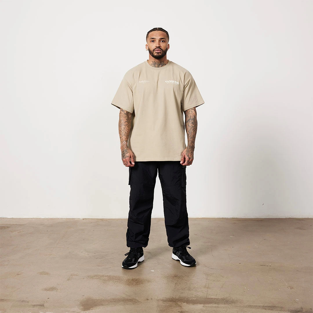 Vanquish TSP Taupe Global Oversized T Shirt 6 Vanquish TSP Taupe Global Oversized T Shirt - Image 4