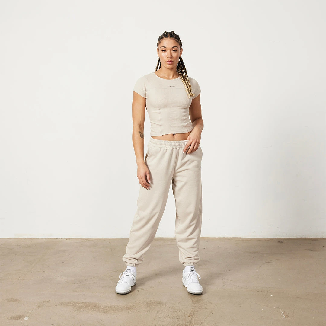 Vanquish Restore Sand Ribbed Cap Sleeve T Shirt 6 Vanquish Restore Sand Ribbed Cap Sleeve T Shirt - Image 4