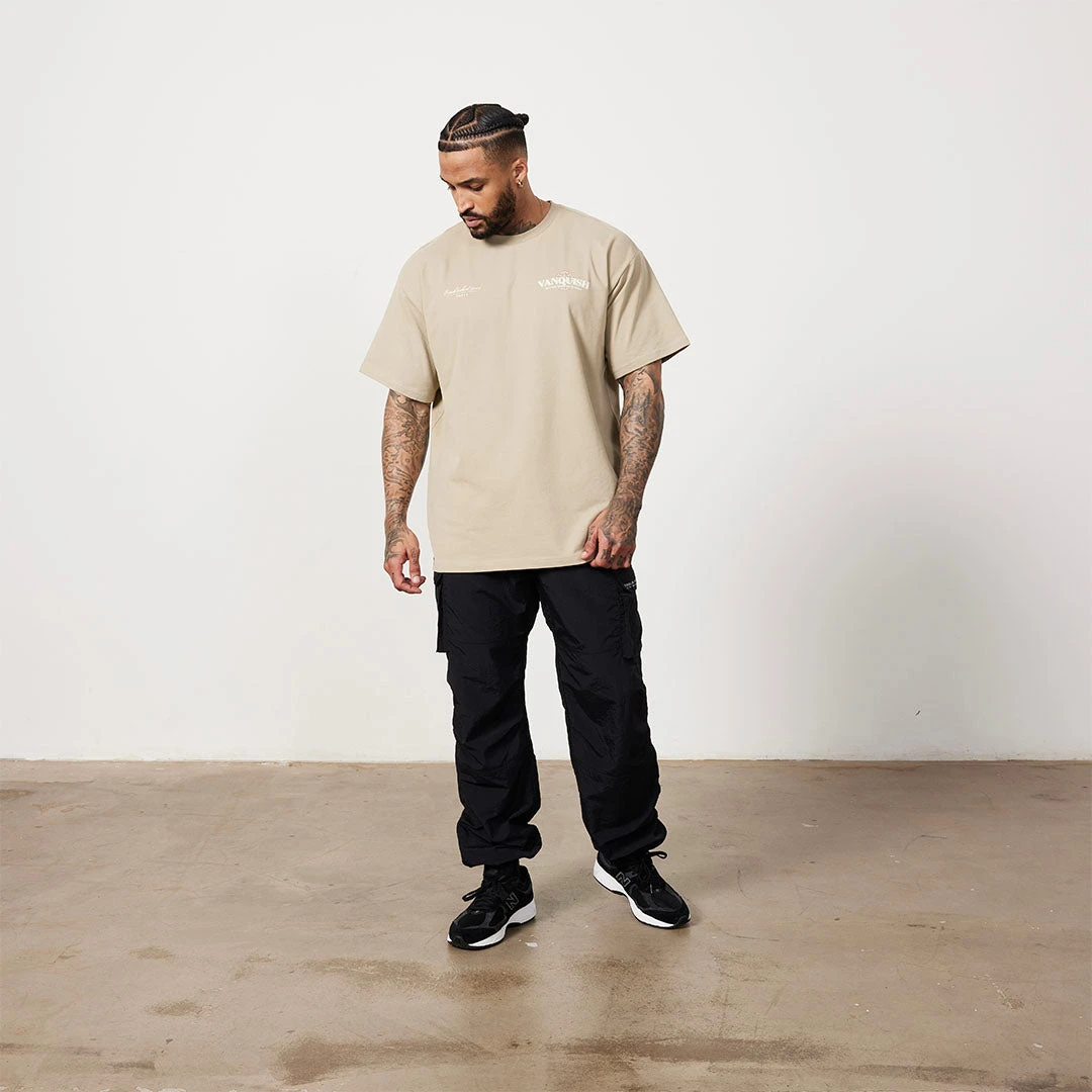 Vanquish TSP Taupe Global Oversized T Shirt 4 Vanquish TSP Taupe Global Oversized T Shirt - Image 2