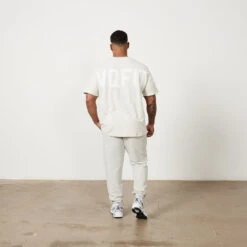 Vanquish VQFIT Distressed Print Pebble Oversized T Shirt -Vanquish Fitness Untitled 1 0006 MensCrackedPrint 1297R