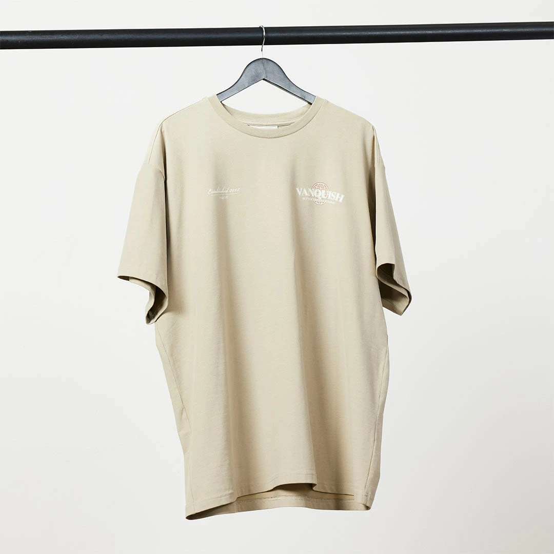 Vanquish TSP Taupe Global Oversized T Shirt 11 Vanquish TSP Taupe Global Oversized T Shirt - Image 9