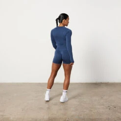 Vanquish Elevate Seamless Denim Blue Long Sleeve Top -Vanquish Fitness Untitled 1 0008 Elevate2 681