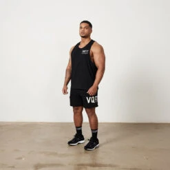 Vanquish VQFIT Distressed Print Black Shorts -Vanquish Fitness Untitled 1 0008 MensCrackedPrint 1617