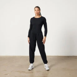 Vanquish Restore Black Long Sleeve Ribbed Bodysuit 11 Vanquish Restore Black Long Sleeve Ribbed Bodysuit -Vanquish Fitness Untitled 1 0009 LadiesSweats 1016