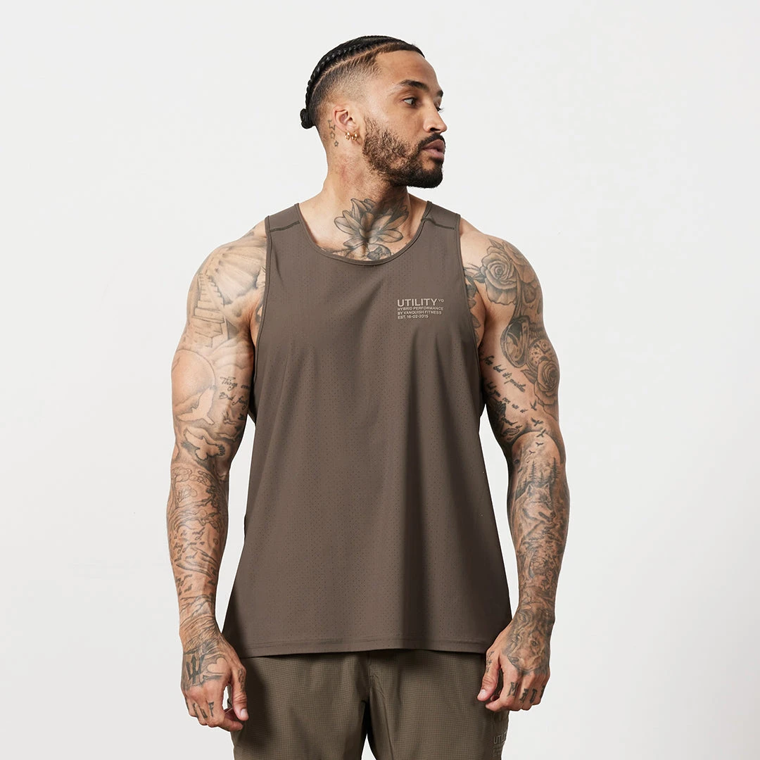 Vanquish Utility Brown Performance Tank 3 Vanquish Utility Brown Performance Tank