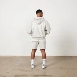 Vanquish VQFIT Distressed Print Oat Marl Full Zip Oversized Hoodie -Vanquish Fitness Untitled 1 0021 MensCrackedPrint 1239 1