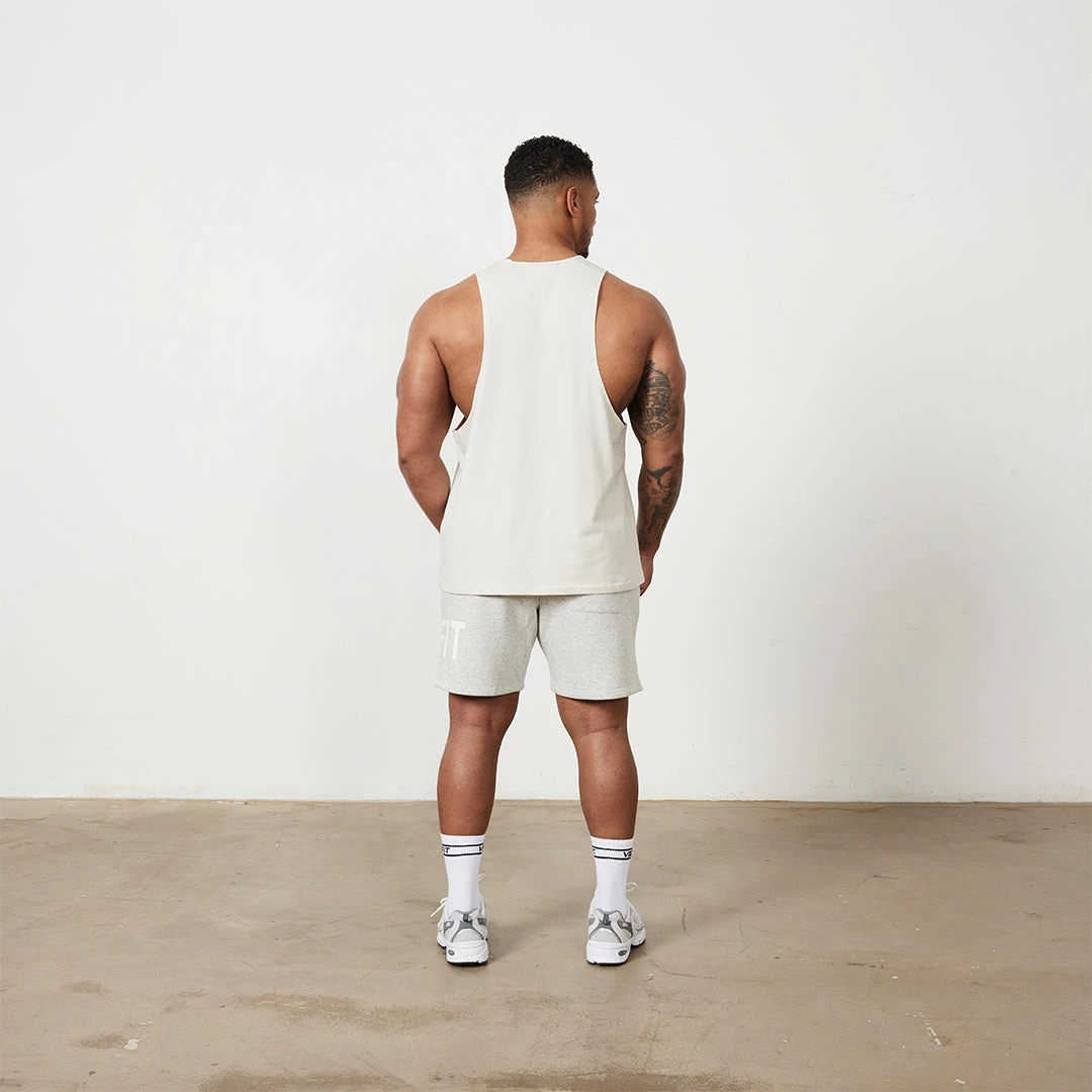 Vanquish VQFIT Distressed Print Oat Marl Shorts 6 Vanquish VQFIT Distressed Print Oat Marl Shorts - Image 4