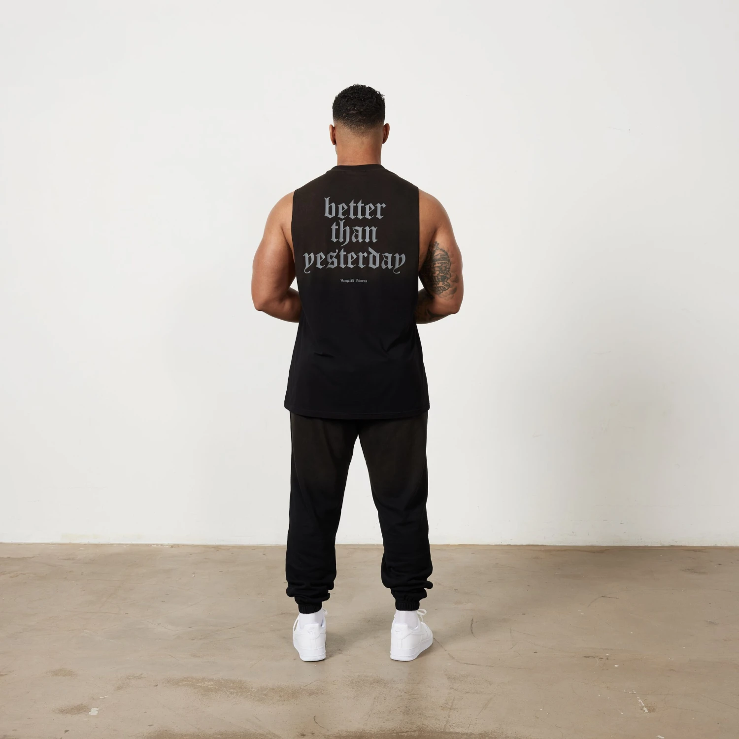 Vanquish Sun-faded Black Oversized Sleeveless T Shirt 7 Vanquish Sun-faded Black Oversized Sleeveless T Shirt - Image 5