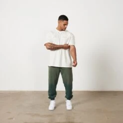 Vanquish Sun-faded Vintage White Oversized T Shirt -Vanquish Fitness Untitled 1 0029 MensSunBleached 607