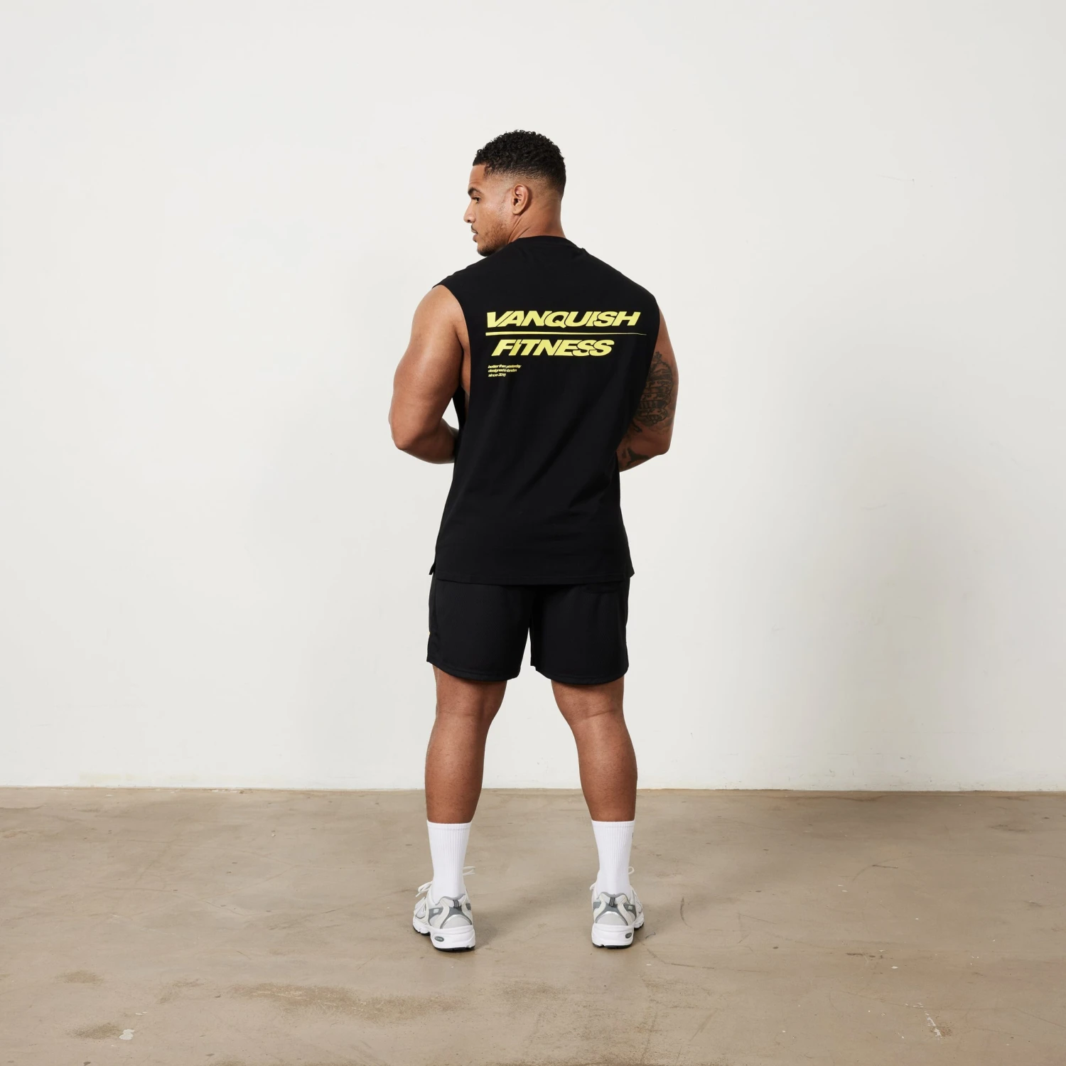 Vanquish Speed Black Oversized Sleeveless T Shirt 6 Vanquish Speed Black Oversized Sleeveless T Shirt - Image 4