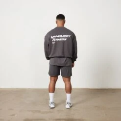 Vanquish Speed Charcoal Grey Oversized Sweater -Vanquish Fitness Untitled 1 0048 MensSpeedPrint 909