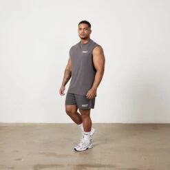 Vanquish Speed Charcoal Grey Mesh Shorts -Vanquish Fitness Untitled 1 0052 MensSpeedPrint 866