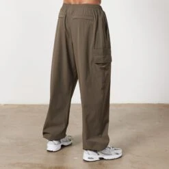 Vanquish Utility Brown Wide Leg Cargo Pants -Vanquish Fitness Utility Ecomm 591