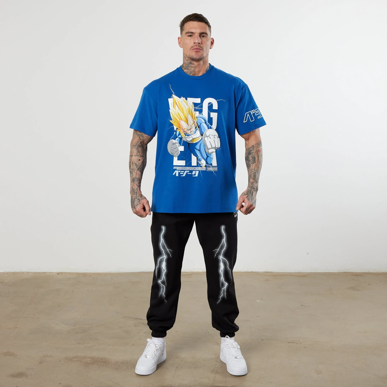 Vanquish DBZ CS Vegeta Royal Blue Oversized T Shirt 4 Vanquish DBZ CS Vegeta Royal Blue Oversized T Shirt - Image 2