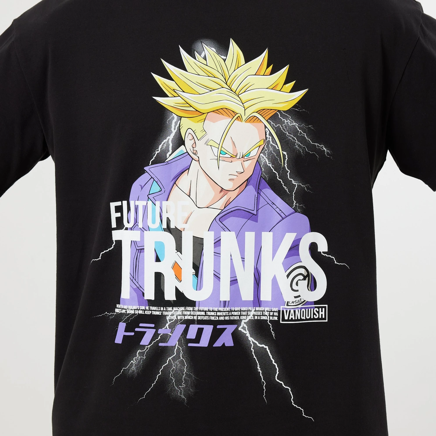 Vanquish DBZ CS Trunks Black Oversized T Shirt 5 Vanquish DBZ CS Trunks Black Oversized T Shirt - Image 3
