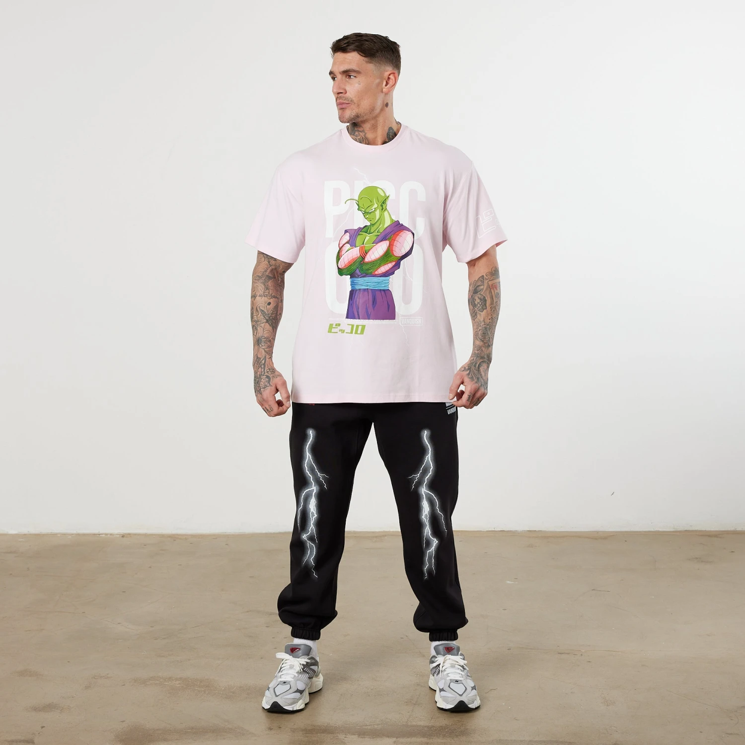 Vanquish DBZ CS Piccolo Pale Pink Oversized T Shirt 4 Vanquish DBZ CS Piccolo Pale Pink Oversized T Shirt - Image 2