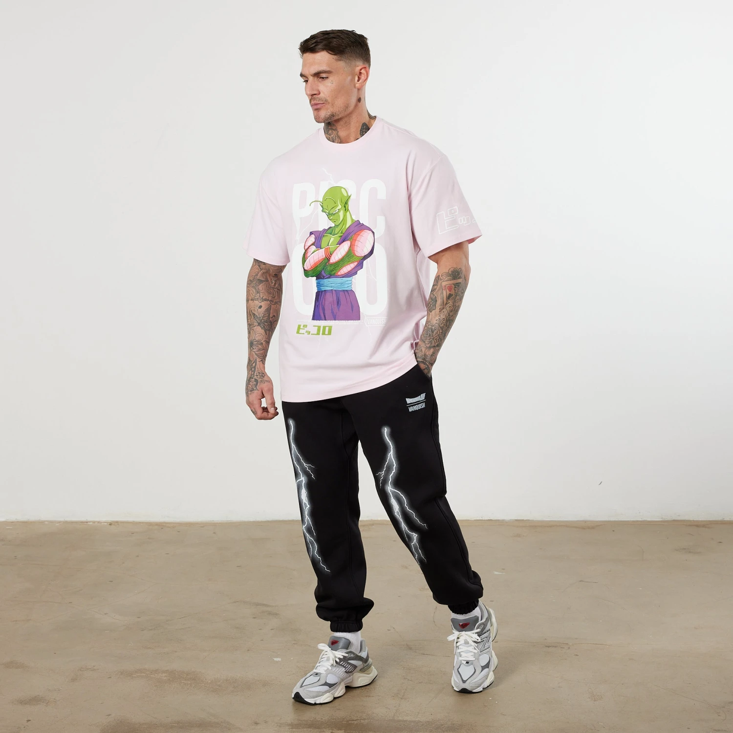 Vanquish DBZ CS Piccolo Pale Pink Oversized T Shirt 5 Vanquish DBZ CS Piccolo Pale Pink Oversized T Shirt - Image 3