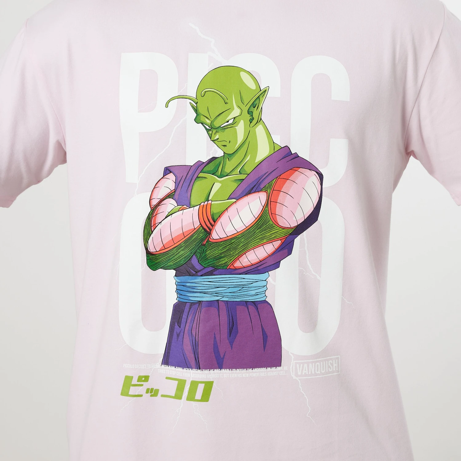 Vanquish DBZ CS Piccolo Pale Pink Oversized T Shirt 6 Vanquish DBZ CS Piccolo Pale Pink Oversized T Shirt - Image 4